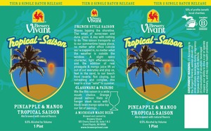 Brewery Vivant Tropical Saison July 2015