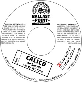 Ballast Point Calico July 2015