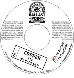 Ballast Point Copper July 2015