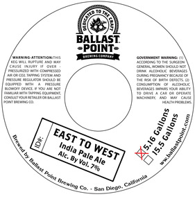 Ballast Point East To West