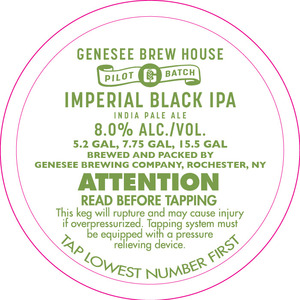 Genesee Brew House Imperial Black IPA - Keg - Beer Syndicate