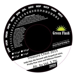 Green Flash Brewing Company Treasure Chest 2015 July 2015