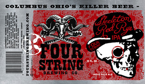 Four String Brewing Co. Skeleton Red Rye IPA July 2015