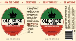 Old Boise Lager July 2015