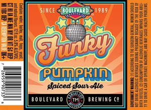Bouevard Funky Pumpkin Spiced Sour Ale July 2015