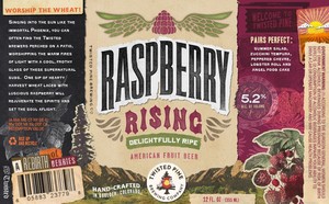 Twisted Pine Brewing Company Raspberry Rising July 2015