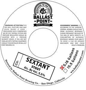 Ballast Point Sextant July 2015