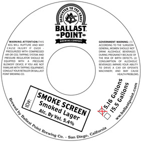 Ballast Point Smoke Screen July 2015