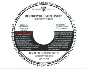 Bj's Brewhouse Blonde June 2015