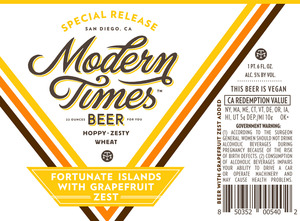 Fortunate Islands W/grapefruit Zest July 2015