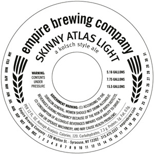 Empire Brewing Company Skinny Atlas Light