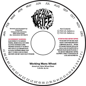 Heavy Riff Working Mans Wheat