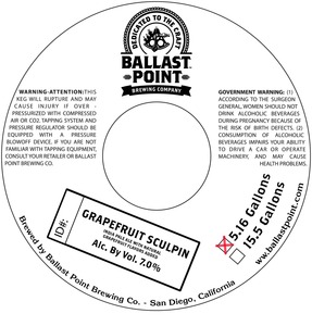 Ballast Point Grapefruit Sculpin