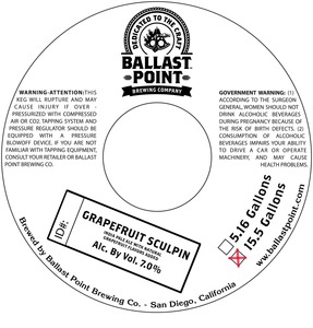 Ballast Point Grapefruit Sculpin