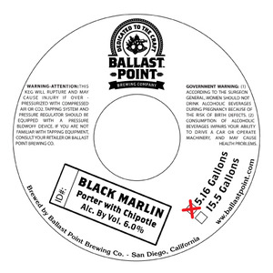 Ballast Point Black Marlin Chipotle July 2015