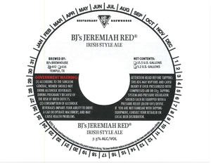 Bj's Jeremiah Red June 2015