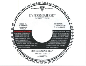 Bj's Jeremiah Red June 2015