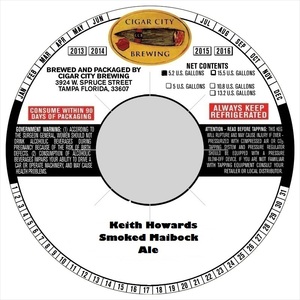 Keith Howards Smoked Maibock August 2015