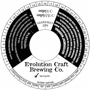 Evolution Craft Brewing Company Sprung Ale