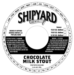 Shipyard Brewing Co. Chocolate Milk Stout July 2015