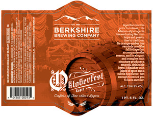 Berkshire Brewing Company Oktoberfest Lager July 2015