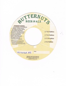 Butternuts Beer & Ale Weizenbock
