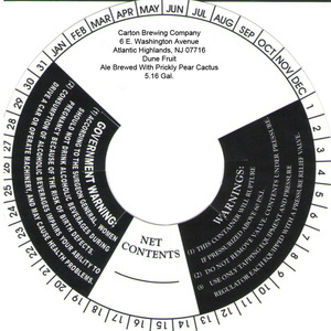 Carton Brewing Co. Dune Fruit July 2015