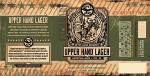 Upper Hand Brewery Upper Hand Lager July 2015