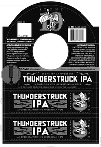 Stone 19th Anniversary Thunderstruck IPA July 2015