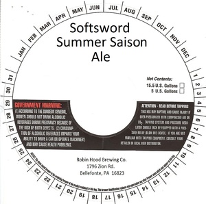 Softsword Summer Saison July 2015