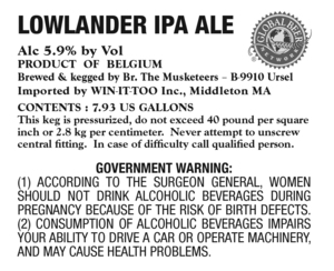 Lowlander Ipa July 2015