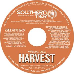 Southern Tier Brewing Company Harvest Special