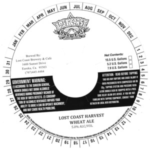 Lost Coast Brewery Lost Coast Harvest Wheat Ale