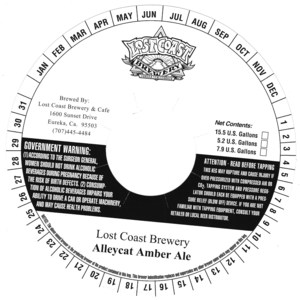 Lost Coast Brewery Alleycat Amber Ale July 2015