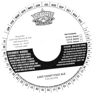 Lost Coast Brewery Lost Coast Pale Ale July 2015