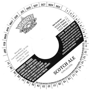 Lost Coast Brewery Scotch Ale July 2015