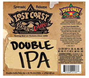 Lost Coast Brewery Lost Coast Double India Pale Ale July 2015