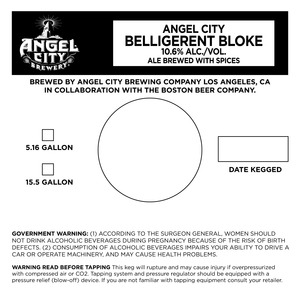 Angel City Brewing Company Belligerent Bloke July 2015