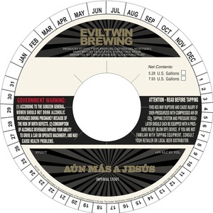 Evil Twin Brewing Aun Mas A Jesus July 2015