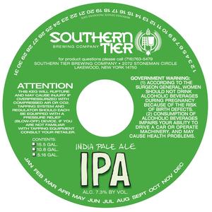 Southern Tier Brewing Company IPA