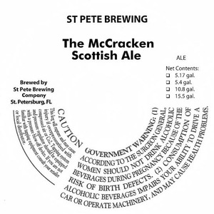 St Pete Brewing The Mccracken Scottish Ale