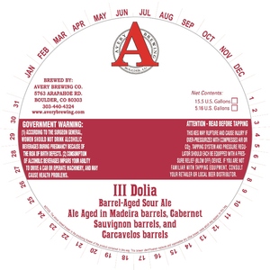 Avery Brewing Company Iii Dolia