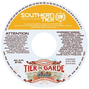 Southern Tier Brewing Company Tier De Garde