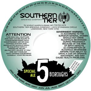 Southern Tier Brewing Company 5 Boroughs Special Ale