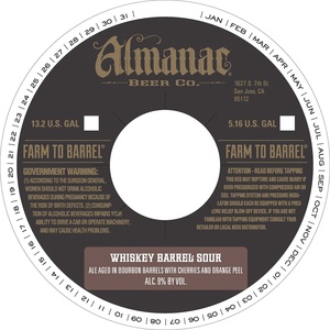 Almanac Beer Co. Whiskey Barrel Sour