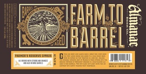 Almanac Beer Co. Farmer's Reserve Citrus July 2015