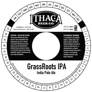 Ithaca Beer Company Grassroots IPA July 2015