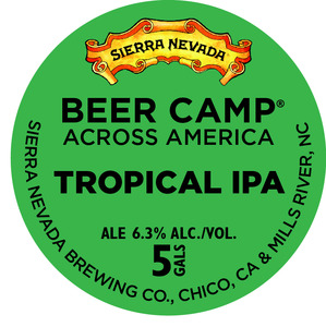Sierra Nevada Beer Camp Across America Tropical IPA July 2015