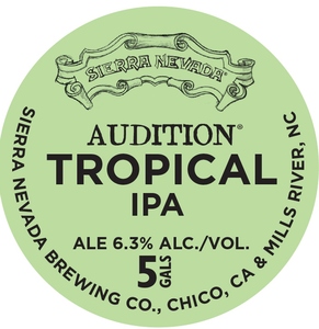 Sierra Nevada Audition Tropical IPA July 2015