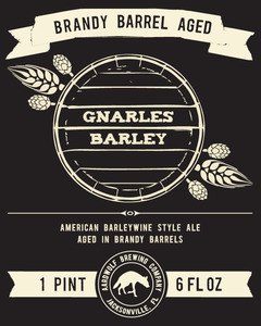 Aardwolf Brewing Company Brandy Barrel Aged Gnarles Barley July 2015